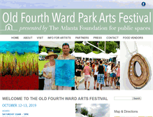 Tablet Screenshot of oldfourthwardparkartsfestival.com